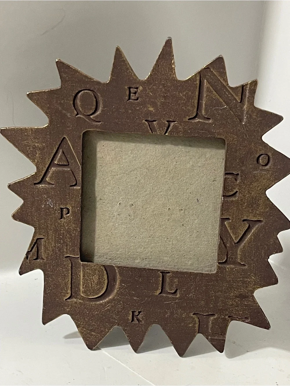 FURIO Contemporary Photo Picture Frame Rare Alphabet Heavy Metal
